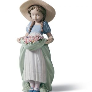 Bountiful Blossoms Girl Figurine