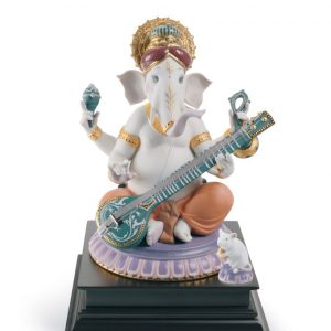 Veena Ganesha Figurine. Limited Edition