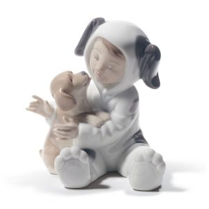 My Playful Puppy Boy Figurine